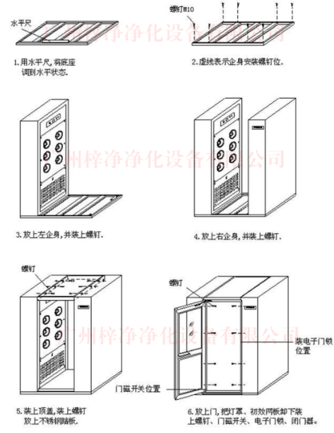 全不銹鋼風(fēng)淋室安裝順序及一般驗(yàn)收要求